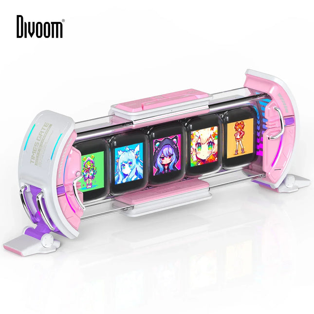 Divoom Times Gate - Cyberpunk Gaming Setup Digital Clock ...