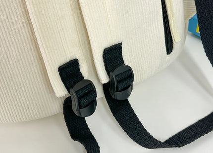 Y2K Girls Cute Bowknot Laptop Backpack Fashion Casual Corduroy Bow Student Backpack Large Capacity Travel Backpack Shoulder Bag