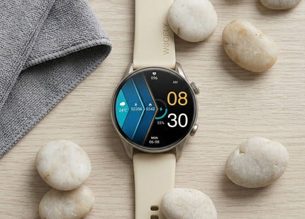 Weofly Spirit 2 Smart Watch for Men & Women, 1.39″ HD Display, Fitness & Heart Rate Tracker, IP68 Waterproof, 100+ Sports Modes, Long Battery Life, Compatible with Android & iOS (1 Year Warranty)